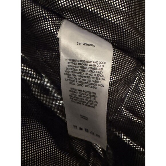 Columbia Omni Heat Shield Jacket Mens Medium Gray Hooded Full Zip Thermal - Picture 10 of 11